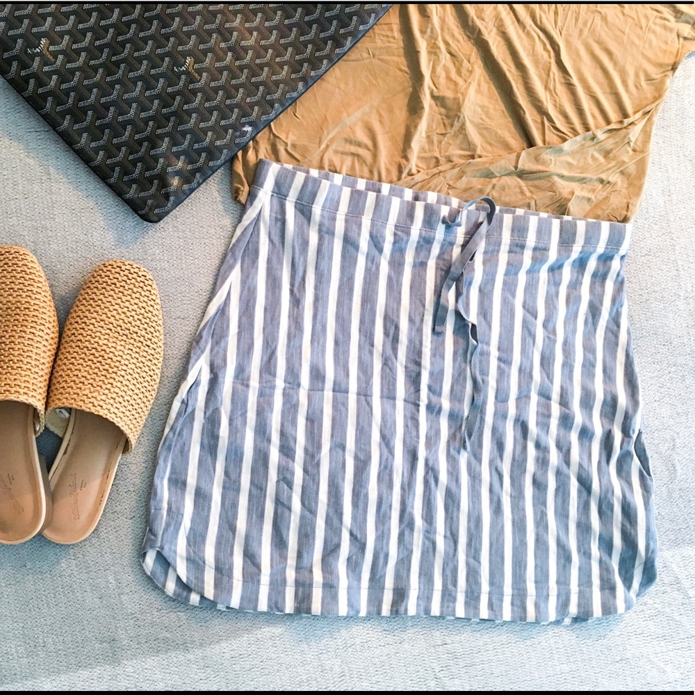 New! Striped tennis skirt  soft cotton - M